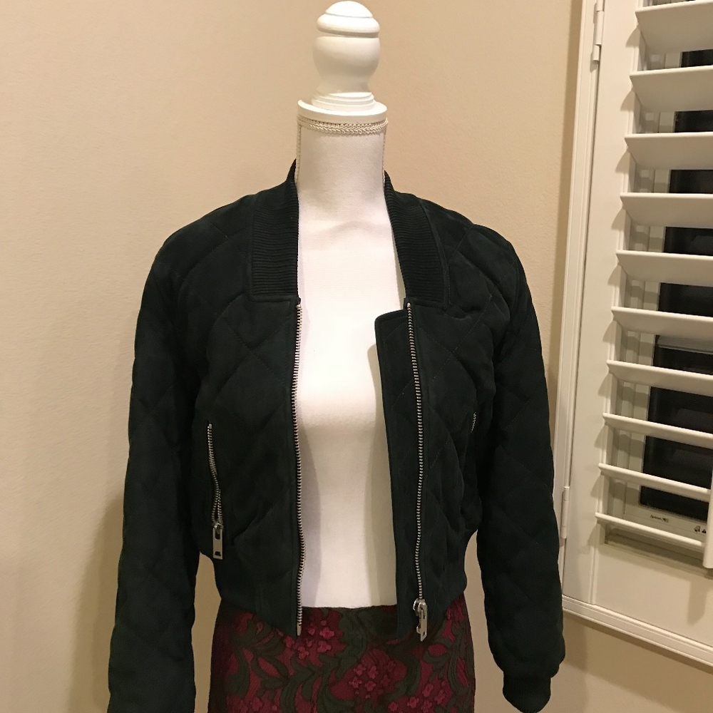 Lamb Suede Down Jacket